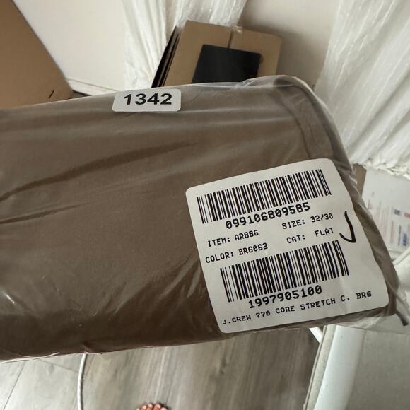 J.Crew 770 Straight-Fit Core Stretch Chino Pants Mens W32 L30 River Brown AR886 - Picture 10 of 10